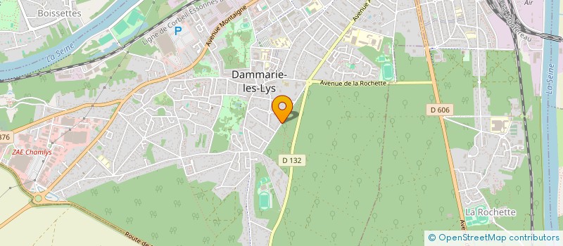 localisation de l'entreprise M.G.F  DAMMARIE-LES-LYS