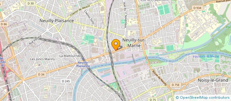 localisation de l'entreprise M.G.G. AUTO à NEUILLY-SUR-MARNE
