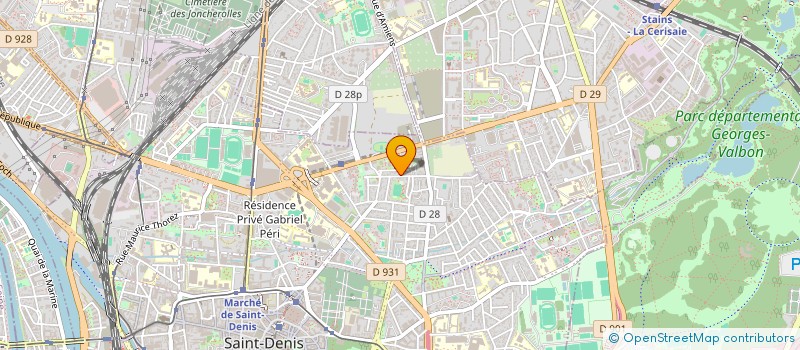 localisation de l'entreprise M.G. GROUPE  SAINT-DENIS