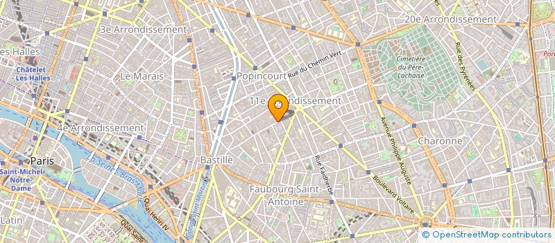 localisation de l'entreprise M.G.H.  PARIS