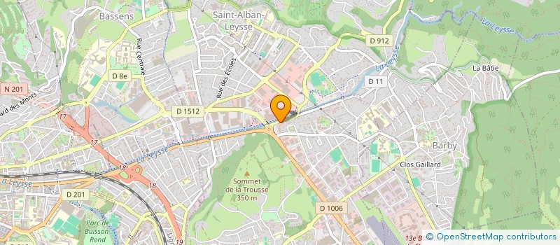 localisation de l'entreprise M.G. HEADQUARTERS  LA RAVOIRE