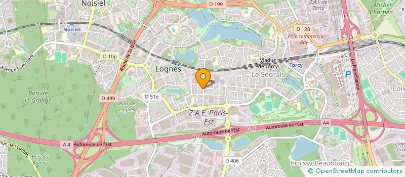 localisation de l'entreprise M.G.I à LOGNES