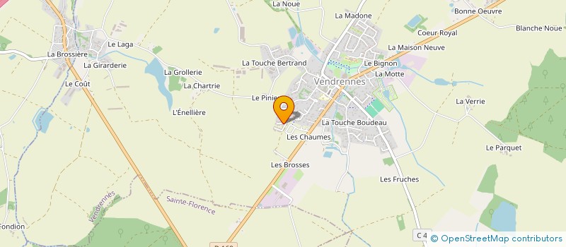 localisation de l'entreprise M.G.I.  VENDRENNES