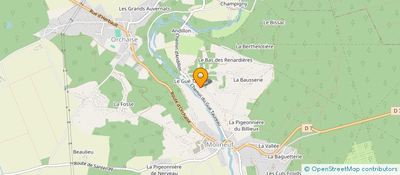 localisation de l'entreprise M.G.I. CENTRE LOIRE  VALENCISSE