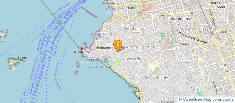 localisation de l'entreprise M.G.IMMO à MARSEILLE