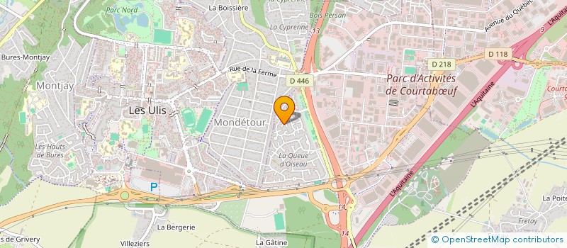localisation de l'entreprise M.G.IMMOBILIER  LES ULIS