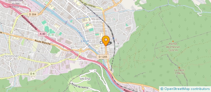 localisation de l'entreprise M.G. IMMOBILIER  CLUSES