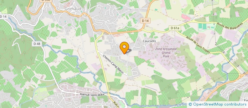 localisation de l'entreprise M.G IMMOBILIER à GRIMAUD
