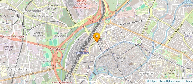 localisation de l'entreprise M.G.INSERT à STRASBOURG