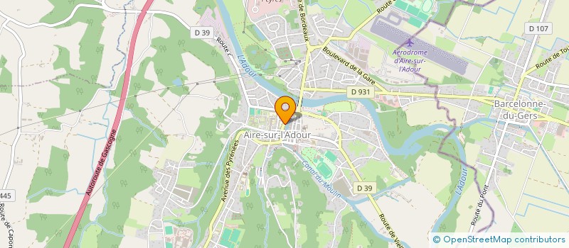 localisation de l'entreprise M G INSTALLATIONS GERALD REIGNOUX  AIRE-SUR-L'ADOUR