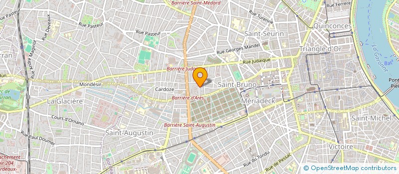 localisation de l'entreprise M.G INVEST à BORDEAUX