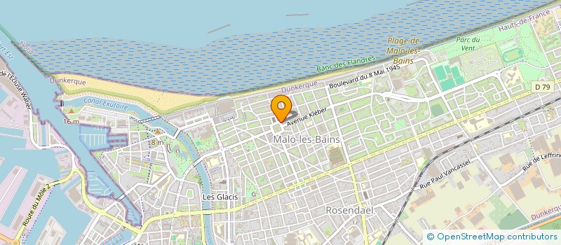 localisation de l'entreprise M.G.J. à DUNKERQUE