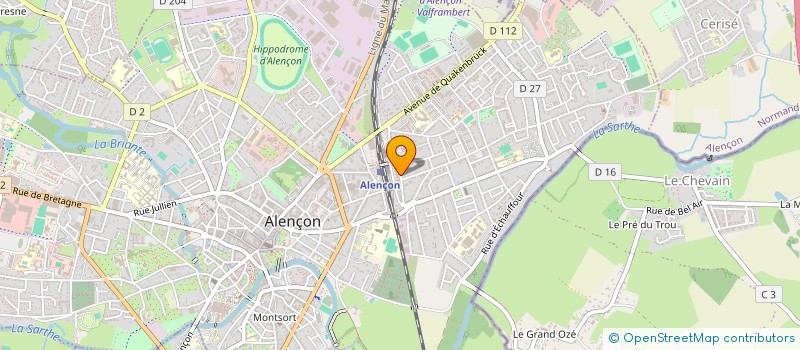 localisation de l'entreprise M.G.J.P à ALENCON