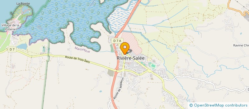 localisation de l'entreprise M.G.L.  RIVIERE-SALEE