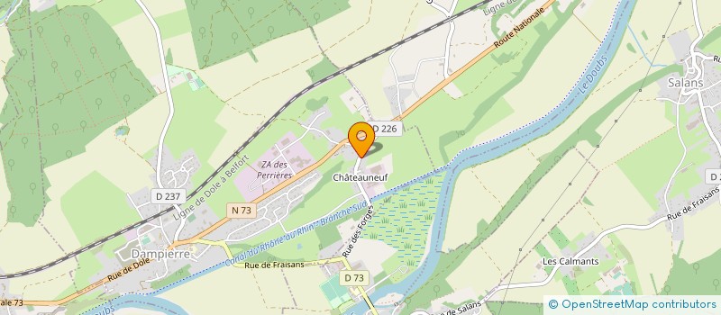 localisation de l'entreprise M G L à DAMPIERRE