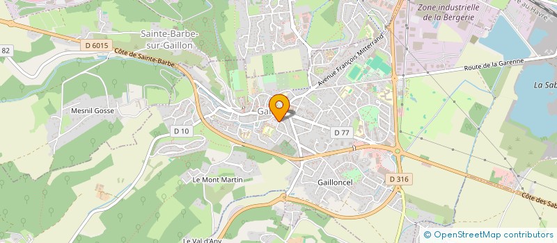 localisation de l'entreprise M.G.L.  COURCELLES-SUR-SEINE