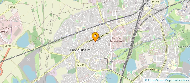 localisation de l'entreprise M.G.L  LINGOLSHEIM