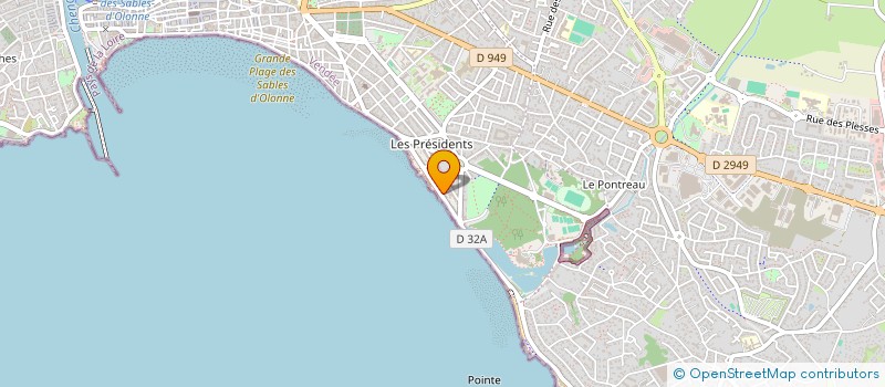 localisation de l'entreprise M.G.M. à LES SABLES D'OLONNE