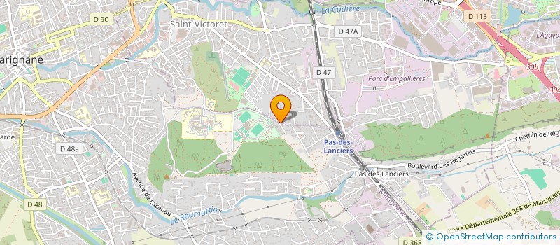 localisation de l'entreprise M G M  SAINT-VICTORET