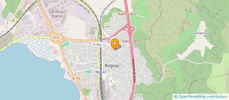 localisation de l'entreprise M.G.M.  ROGNAC