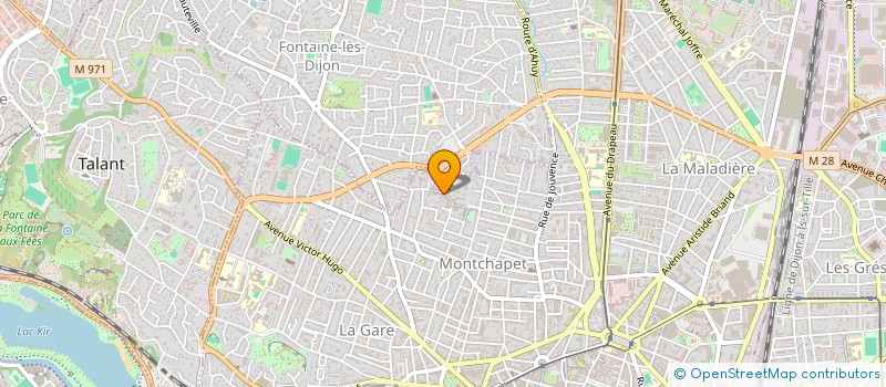 localisation de l'entreprise M.G.M à DIJON