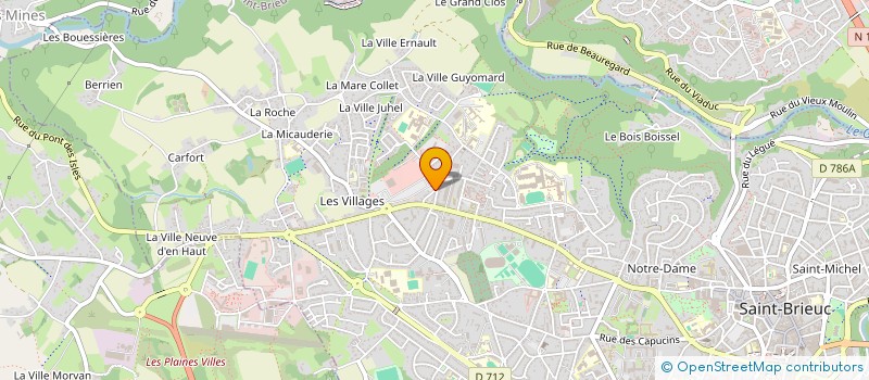 localisation de l'entreprise M.G.M à SAINT-BRIEUC