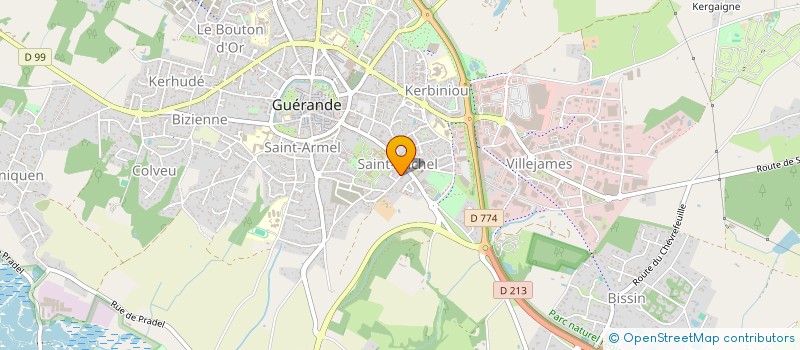 localisation de l'entreprise M.G.M.  GUERANDE