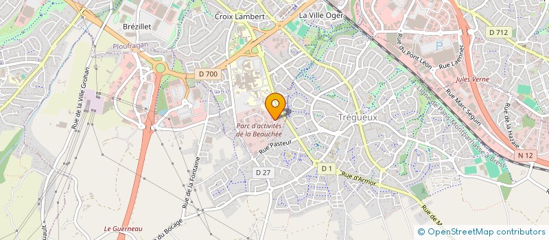 localisation de l'entreprise M G M DAOULAS à SAINT-BRIEUC
