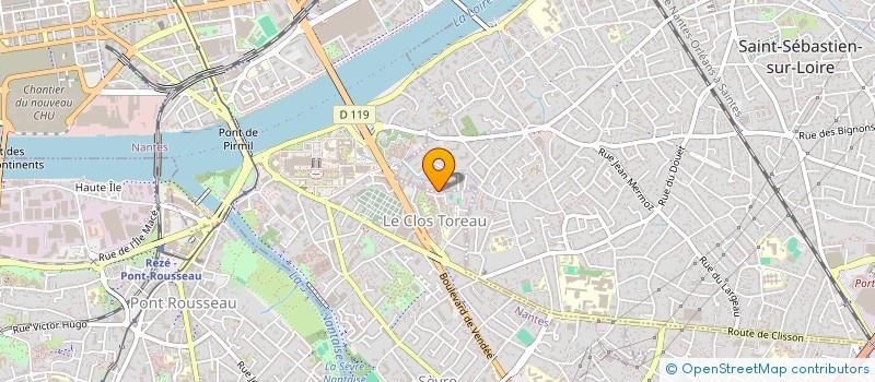 localisation de l'entreprise M.G.M.E.O  SAINT-SEBASTIEN-SUR-LOIRE