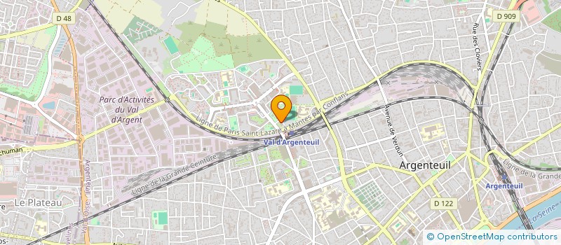 localisation de l'entreprise M G MULTISERVICES à ARGENTEUIL