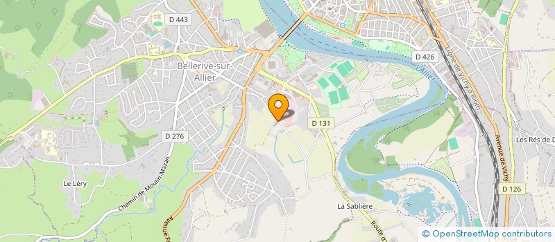 localisation de l'entreprise M.G.N HOLDING  BELLERIVE-SUR-ALLIER