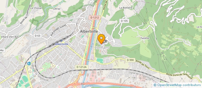 localisation de l'entreprise M.G. NET'T'CHENOUS à ALBERTVILLE