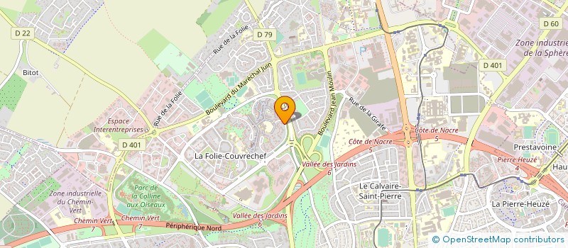 localisation de l'entreprise M.G.O. BAT à CAEN