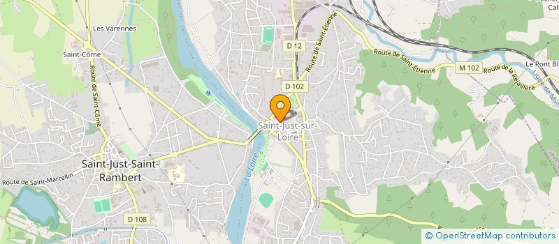 localisation de l'entreprise M.G.P.  SAINT-JUST-SAINT-RAMBERT