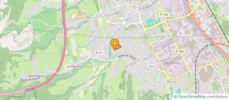 localisation de l'entreprise M.G.P.  LA MOTTE-SERVOLEX