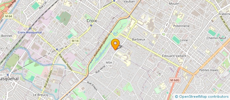 localisation de l'entreprise M.G.P.  CROIX