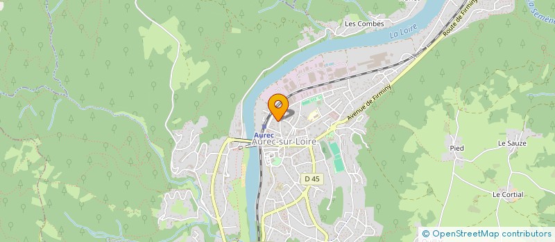 localisation de l'entreprise M.G.P.A. à AUREC-SUR-LOIRE