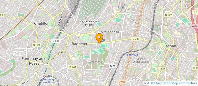 localisation de l'entreprise M.G.P NET à BAGNEUX