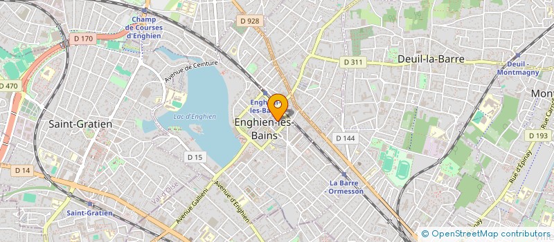 localisation de l'entreprise M.G. PRESSING SARL à ENGHIEN-LES-BAINS