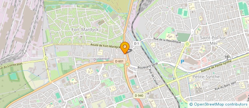 localisation de l'entreprise M G PRODUCTION à DUNKERQUE