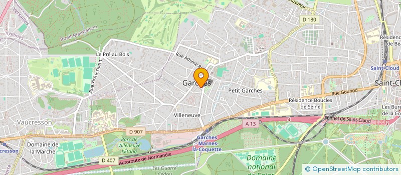 localisation de l'entreprise M&G PROPERTIES à GARCHES