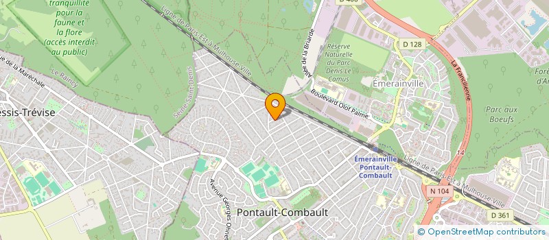 localisation de l'entreprise M.G RENOV à PONTAULT-COMBAULT