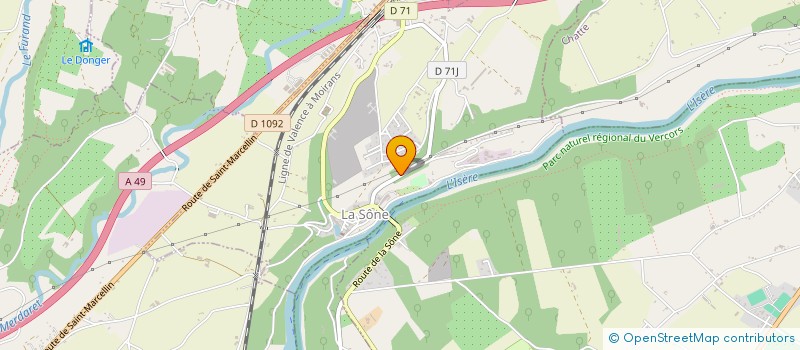 localisation de l'entreprise M.G. RENOV'  LA SONE