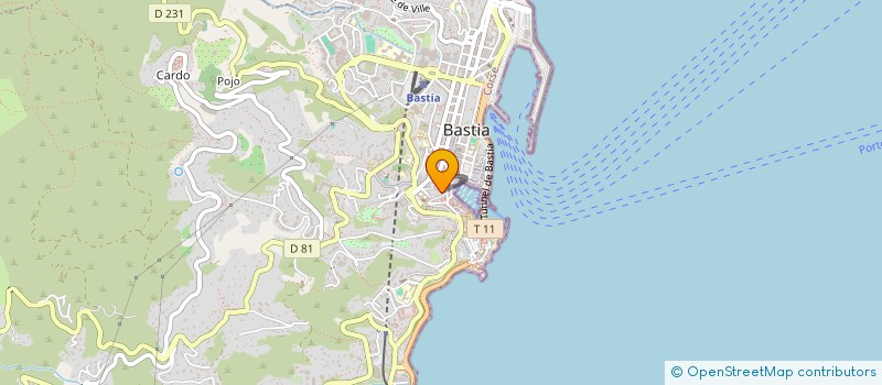 localisation de l'entreprise M.G. RESTAURATION à BASTIA