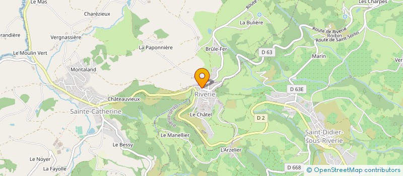 localisation de l'entreprise M.G.S.  RIVERIE