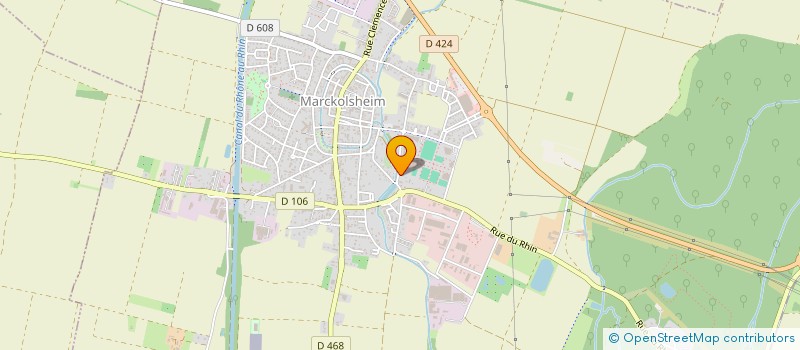 localisation de l'entreprise M.G.S.  MARCKOLSHEIM