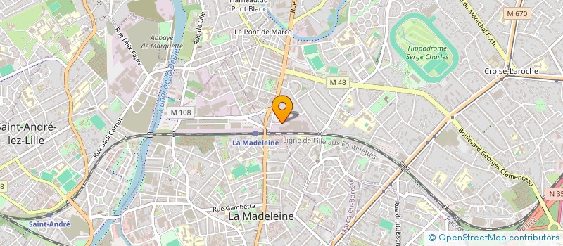 localisation de l'entreprise M.G.S à MARCQ-EN-BARŒUL