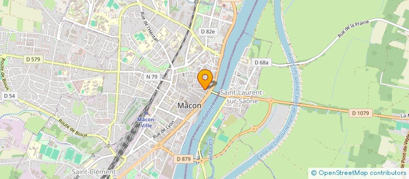 localisation de l'entreprise M.G.S. à MACON