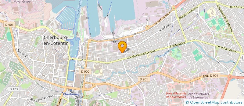 localisation de l'entreprise M.G.S  CHERBOURG-EN-COTENTIN