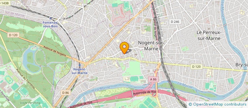 localisation de l'entreprise M.G.S.L. OPTIQUE à NOGENT-SUR-MARNE